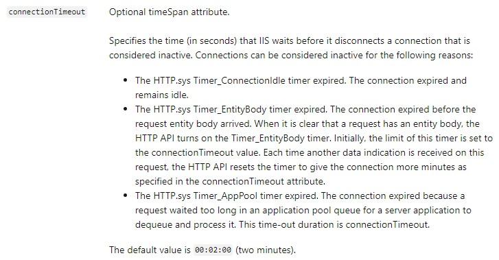 executionTimeout-and-connectionTimeout-7