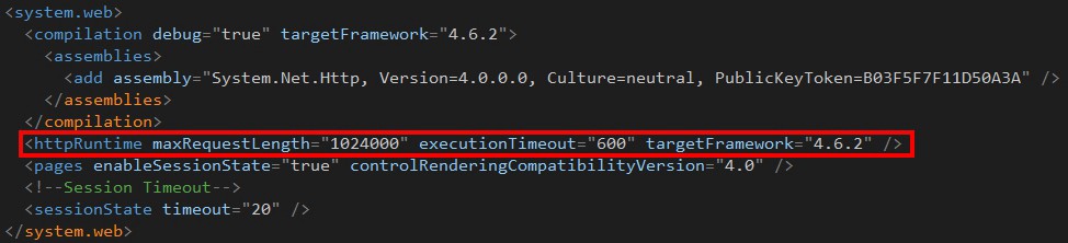 HttpRuntime ExecutionTimeout & IIS Site ConnectionTimeout 差異